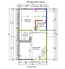 120 sqm townhouse groundfloor