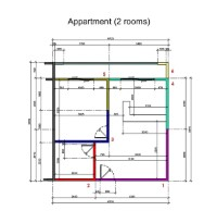 APPARTMENT 2 ROOMS drawing