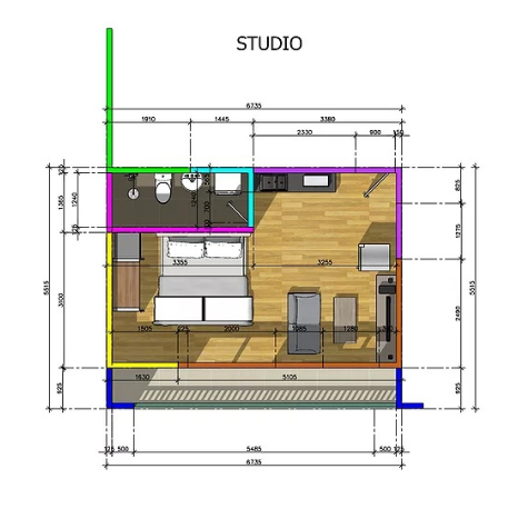 STUDIO FLOOR PLAN
